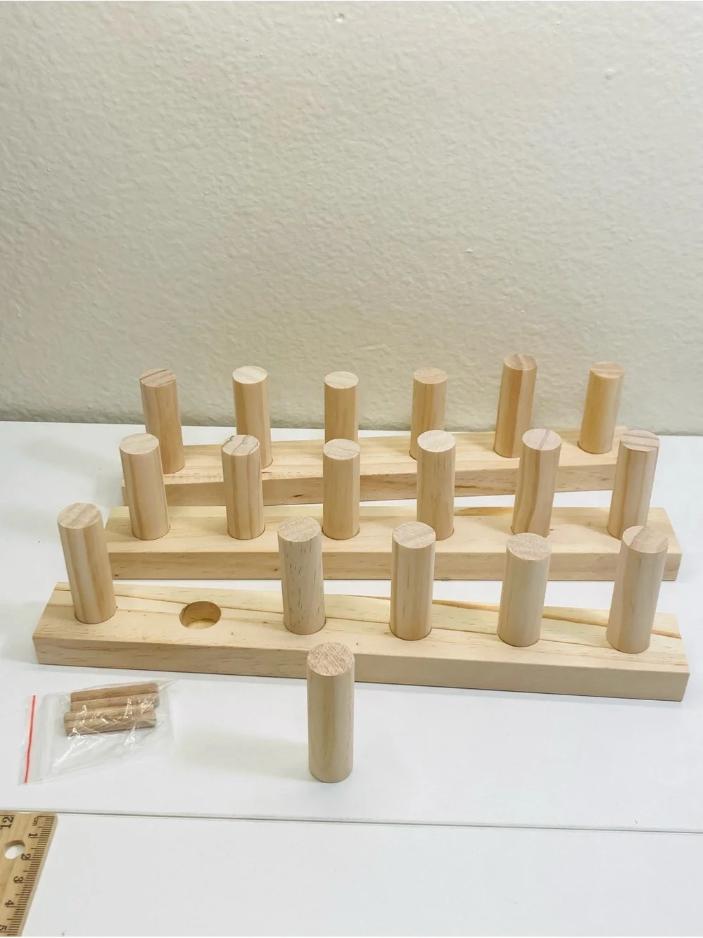 NEW Natural Wood Loom with Removeable Pegs: Connect Together
